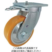 ヨドノ 超重量用高硬度ウレタン自在車旋回ロック付 2000kg用 HDUJ200TL 1個 809-4065（直送品）