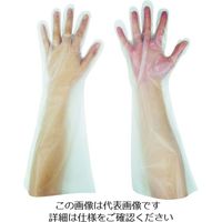東京パック 緊急災害対策用手袋ロング五本絞りL 半透明 KL-L 1袋(50枚) 836-3723（直送品）