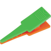 トラスコ中山 TRUSCO ロッドクリップ 緑/オレンジ 4個入 TPK-GO 1袋(4個) 856-4340（直送品）