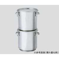 日東金属工業 積み重ね式テーパー型ステンレス密閉容器 45L φ387×415×0.8mm TP-CTH-STA-39 1個 3-4801-04（直送品）