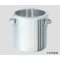 日東金属工業 透明蓋付ステンレス密閉容器 10L φ240×240×0.7mm CTH-24-AF 1個 3-4802-01（直送品）