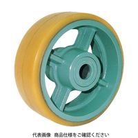 ヨドノ 鋳物重荷重用ウレタン車輪ベアリング入 UHB300X100 1個 835-3208（直送品）
