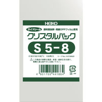 シモジマ HEIKO OPP袋 テープなし クリスタルパック S5ー8 100枚入り 6739500 S5-8 1袋(100枚) 856-2676（直送品）