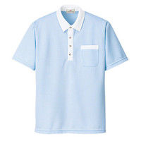 明石スクールユニフォームカンパニー ニットシャツ UZT464E スカイブルー L 1着（直送品）