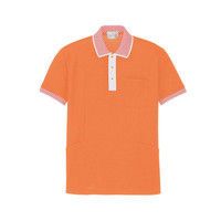 明石スクールユニフォームカンパニー ポロシャツ（脇ポケット付き） UZT468 オレンジ M 1着（直送品）