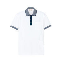 明石スクールユニフォームカンパニー ポロシャツ（脇ポケット付き） UZT468 ホワイト L 1着（直送品）