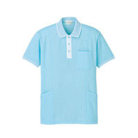 明石スクールユニフォームカンパニー ポロシャツ（脇ポケット付き） UZT468 サックス EL 1着（直送品）