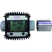 アクアシステム アドブルー・水用簡易流量計 (電池式) TB-K24-AD 1台 828-9643（直送品）