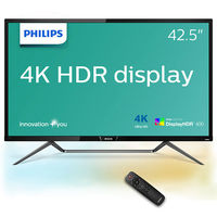 フィリップス 42.5インチワイド液晶モニター 436M6VBRAB/11 4K/HDMI/DisplayPort/D-sub 1台 大型モニター