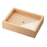 ヤマコー 木製 ネタ箱 目皿・アクリル蓋付 小 ANT1102（取寄品）