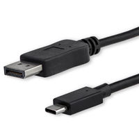 USB-C - DP 1.2 ケーブル／1m／ブラック　CDP2DPMM1MB　1個　StarTech.com（直送品）