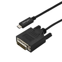 USB-C - DVI ケーブル／3m　CDP2DVI3MBNL　1個　StarTech.com（直送品）