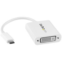 Startech.com USB type-C - DVI変換アダプタ(ホワイト) CDP2DVIW 1個