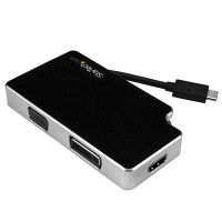 USB-C - VGA/ DVI/ HDMI変換アダプタ　CDPVGDVHDB　1個　StarTech.com（直送品）