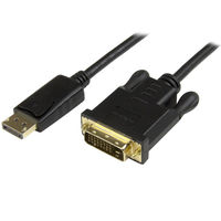 Startech.com DisplayPort - DVI変換ケーブルアダプタ 91cm DP2DVI2MM3 1個