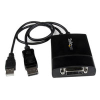 DP - DVI-D デュアルリンク アクティブ変換アダプタ　DP2DVID2　1個　StarTech.com（直送品）