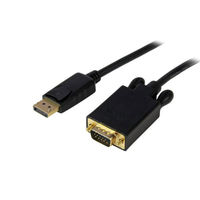 Startech.com 1.8m DisplayPort-VGA変換ケーブル (黒) DP2VGAMM6