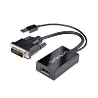 DVI - DisplayPortアダプタ　USB給電対応　DVI2DP2　1個　StarTech.com（直送品）