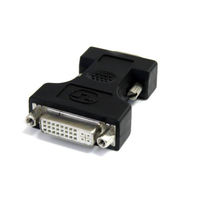 DVI（メス） - VGA（オス）変換コネクタ ブラック　DVIVGAFMBK　1個　StarTech.com（直送品）