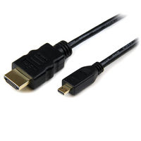 Startech.com 1m イーサネット対応ハイスピードHDMI - HDMI Micr HDADMM1M 1個