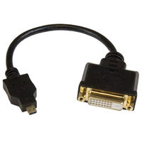 マイクロ HDMI - DVI変換アダプター／20cm　HDDDVIMF8IN　1個　StarTech.com（直送品）