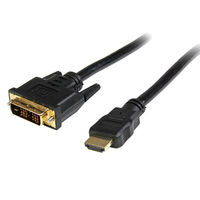 Startech.com 0.5m HDMI-DVI-D変換ケーブル HDMI(19ピン) オス/オス HDDVIMM50CM 1個