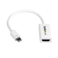 mDP 1.2 - HDMI 1.4 アダプター／ホワイト　MDP2HD4KSW　1個　StarTech.com（直送品）