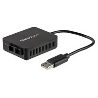 USB 2.0 - 光ファイバー変換アダプタ　SCコネクタ　US100A20FXSC　1個　StarTech.com（直送品）