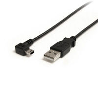 ミニUSB右向きL型変換ケーブル 1.8m オス/オス　USB2HABM6RA　1個　StarTech.com（直送品）