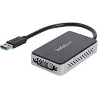 USB 3.0-DVI変換アダプタ（USBポート x1付き）　USB32DVIEH　1個　StarTech.com（直送品）