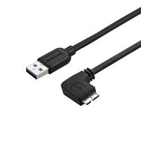 L型右向きMicro USB 3.0 スリムケーブル　2m　USB3AU2MRS　1個　StarTech.com（直送品）