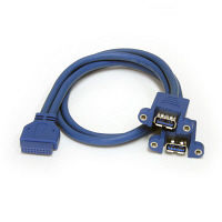 2x USB 3.0増設 M/B接続パネルマウント型ケーブル　USB3SPNLAFHD　1個　StarTech.com（直送品）