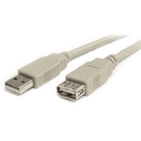 USB 2.0延長ケーブル　3m　A - A　オス/メス　USBEXTAA10　1個　StarTech.com（直送品）