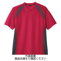 コーコス信岡 （CO-COS） 吸汗速乾半袖Tシャツ レッド（チャコール）