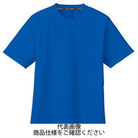 コーコス信岡 吸汗速乾 半袖Tシャツ(ポケットなし) ブルー L AS-647-6-L 1セット(5枚)（直送品）
