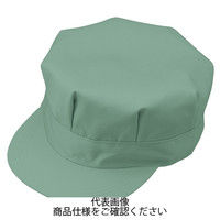 コーコス信岡 製品制電八方型帽子 グリーン L J-1466-9-L 1セット(2点)（直送品）