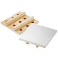 SA木製付け板（18-8ステンレス張り） 21cm BTK04021 遠藤商事（取寄品）