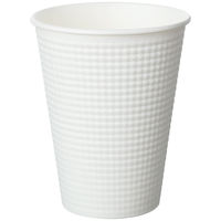 エンボスカップホワイト 340ml（12オンス） 1袋（25個入） サンナップ 紙コップ
