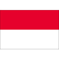 東京製旗 インドネシア国旗（卓上旗16×24ｃm) 406129 1枚