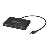 USB-C接続3ポートHDMI出力マルチモニターアダプタ　MSTCDP123HD　1個　StarTech.com（直送品）