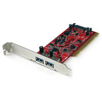 2xUSB 3.0増設PCIカード　SATA電源コネクタ付　PCIUSB3S22　1個　StarTech.com（直送品）