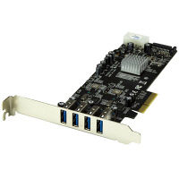 USB 3.0 x4増設PCIe カード UASP対応　PEXUSB3S42V　1個　StarTech.com（直送品）