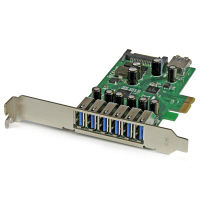 7ポートUSB3.0増設PCIeカード　ロープロファイル対応　PEXUSB3S7　1個　StarTech.com（直送品）