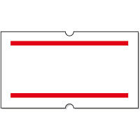 アスクル限定販売　サトー　ハンドラベラー用パンチラベル　赤2本線　1箱（300巻入）　 オリジナル