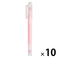 無印良品 窓付き蛍光ペン ピンク 1箱（10本入） 良品計画