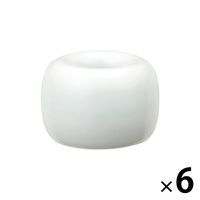 無印良品 白磁歯ブラシスタンド 1本用 約直径4×高さ3cm 1箱（6個入） 良品計画