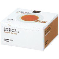 【旧パッケージ品】ハラダ製茶　やすらぎタイムのほうじ茶ティーバッグ　1箱（50バッグ入）