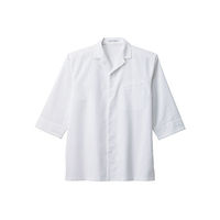 ボンマックス ユニセックス開襟和シャツ ホワイト L FB4542U-15-L（直送品）