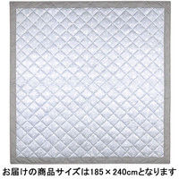 萩原 涼感プリントキルトラグ フレット 約185×240cm