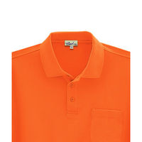 ビッグボーン商事 CAROL 205 長袖ポロシャツ オレンジ L（取寄品）